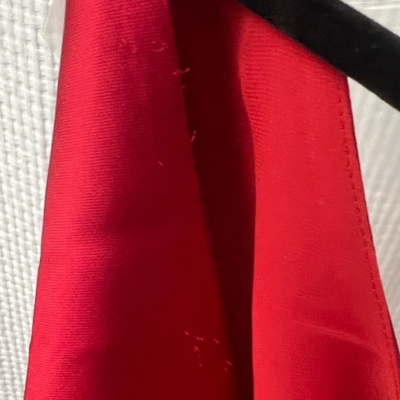 NWT Norma Kamali Deep Drape Neck Gown in Tiger Red - Picture 14 of 14